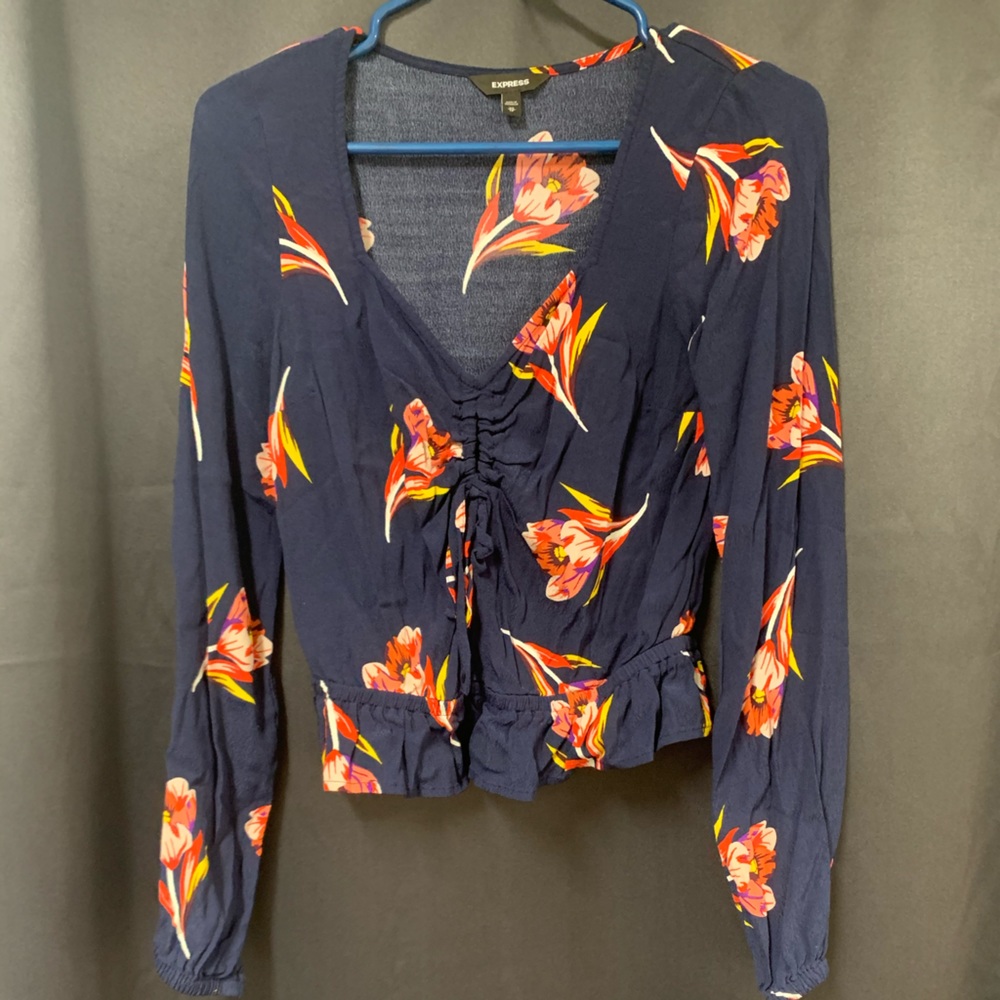 Express Long Sleeve Topical Top XS
